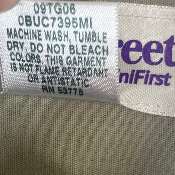 TruGreen Employee Lawn Care Work Shirt Size 16 32/33 Tan Park Street Unifirst - Picture 8 of 8